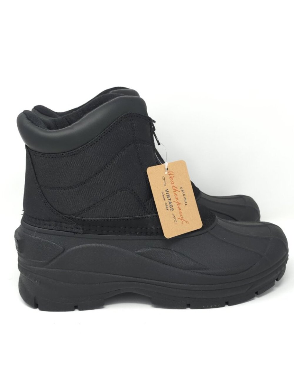 New Weatherproof Vintage Jessie Black Waterproof Snow Boots Men’s 10M - Picture 3 of 10